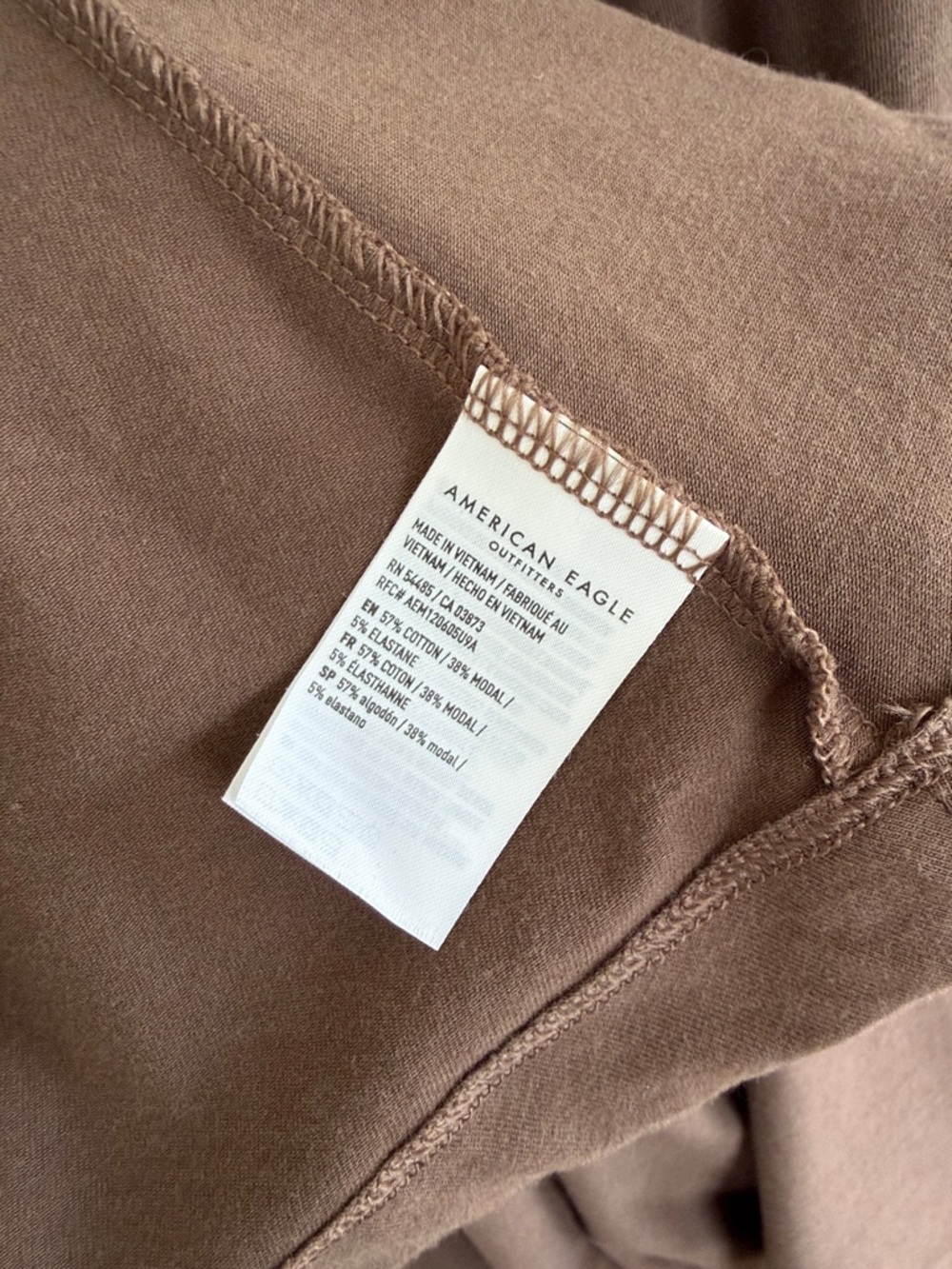 American Eagle Outfitters Brown Scoop Neck Midi/Maxi Dress - Picture 5 of 6